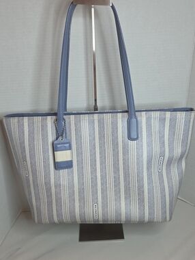 Coach Legacy Striped Weekend Tote - Style 23108
